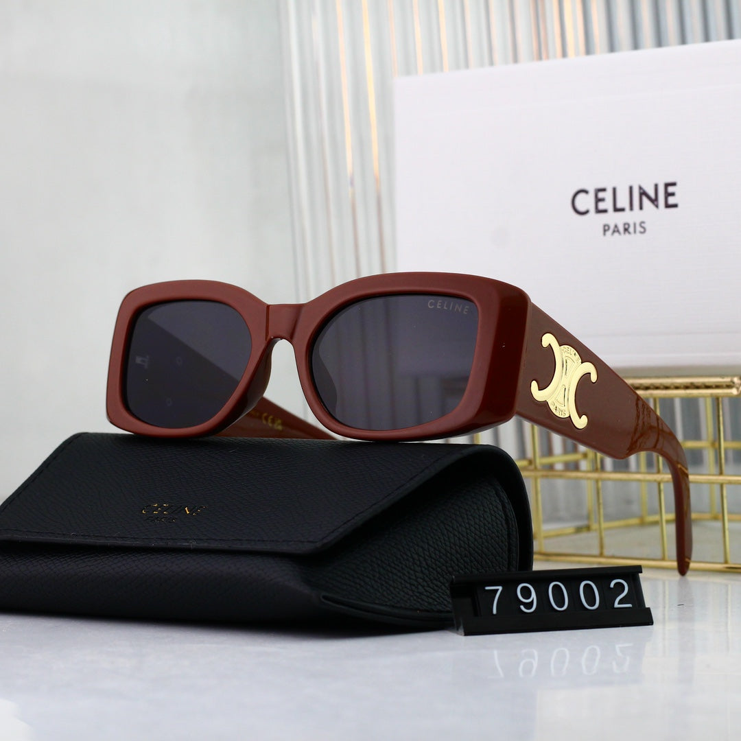 Lunettes de soleil métalliques Fashion Square Arc de Triomphe