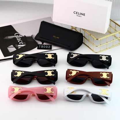 Lunettes de soleil métalliques Fashion Square Arc de Triomphe