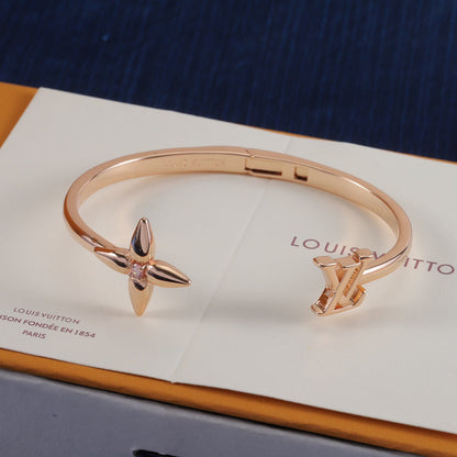 Bracelet jonc ouvert Signature Monogram Fleur de Diamant