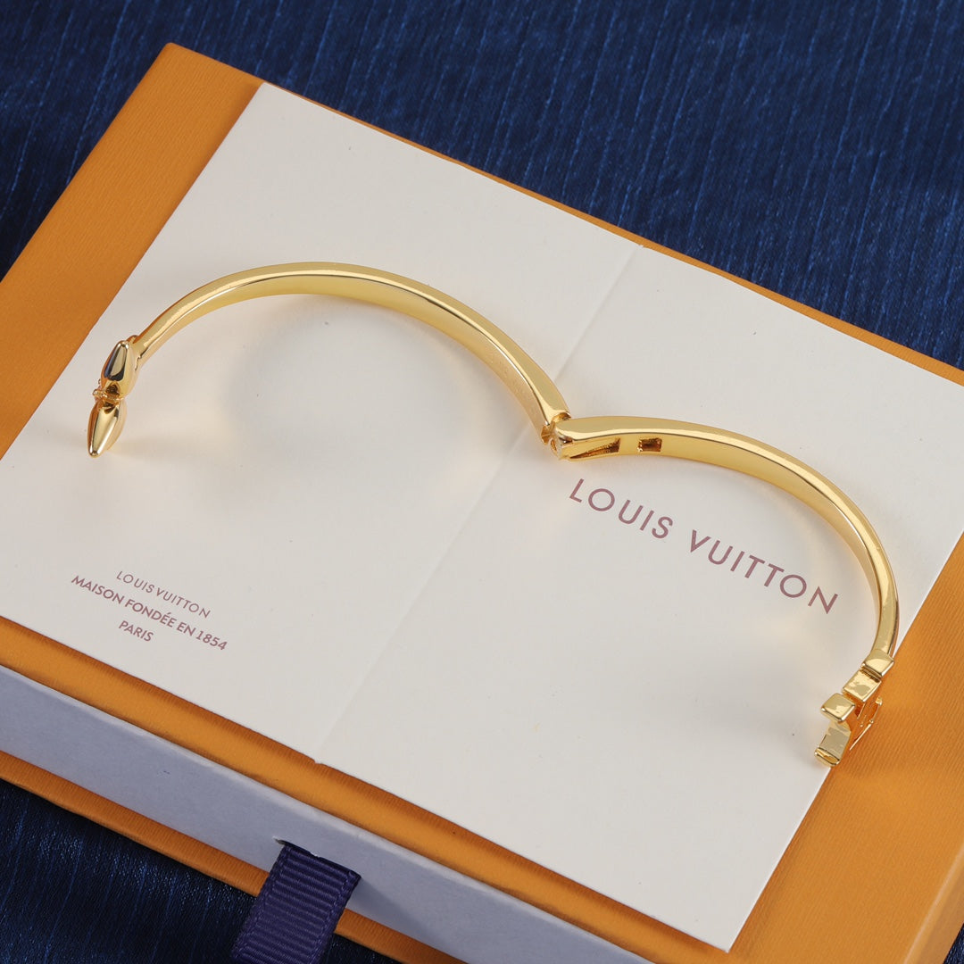 Bracelet jonc ouvert Signature Monogram Fleur de Diamant