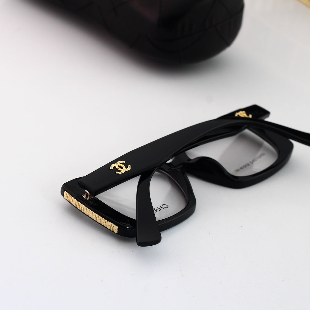 Lunettes de mode à monture épaisse carrée