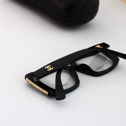 Lunettes de mode à monture épaisse carrée