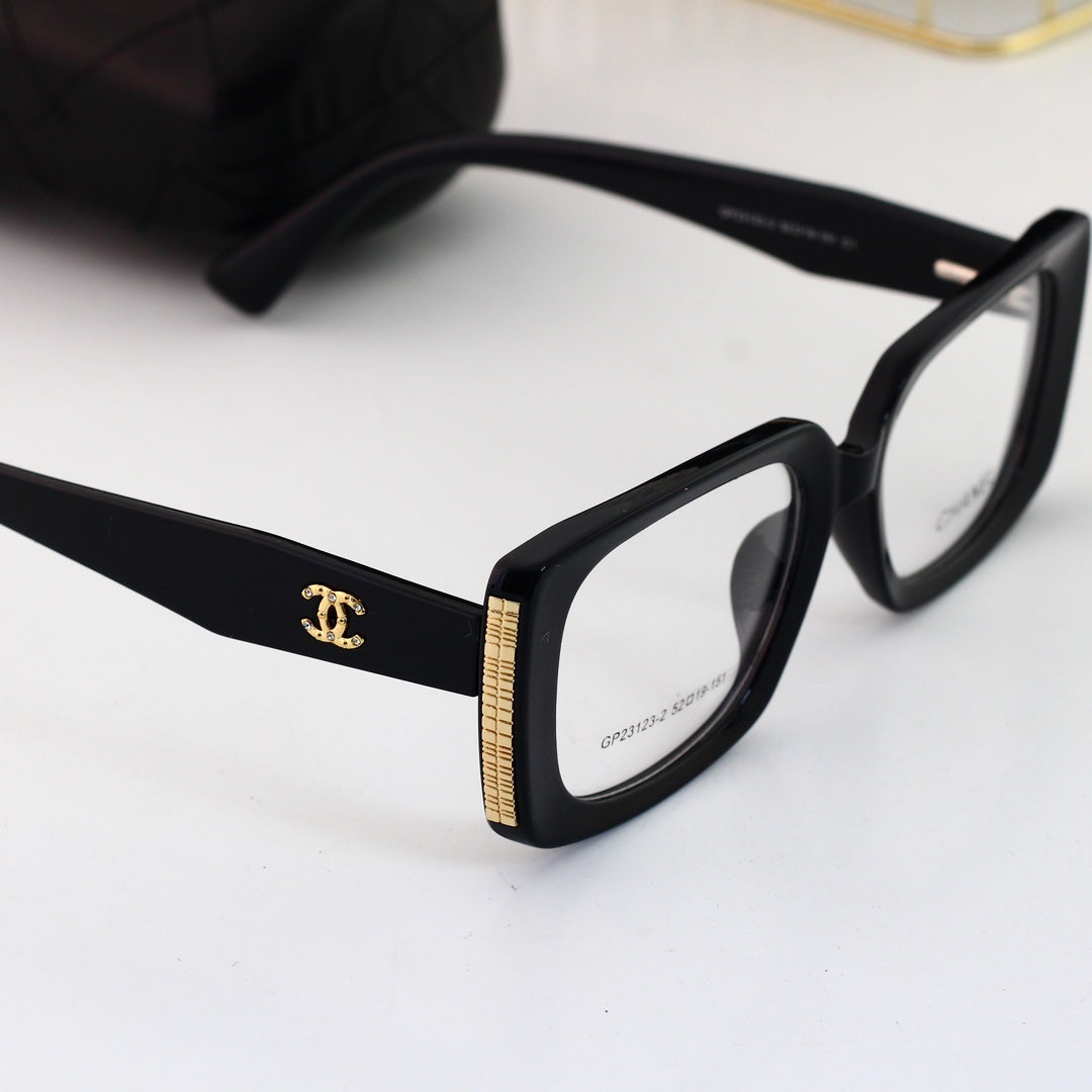 Lunettes de mode à monture épaisse carrée