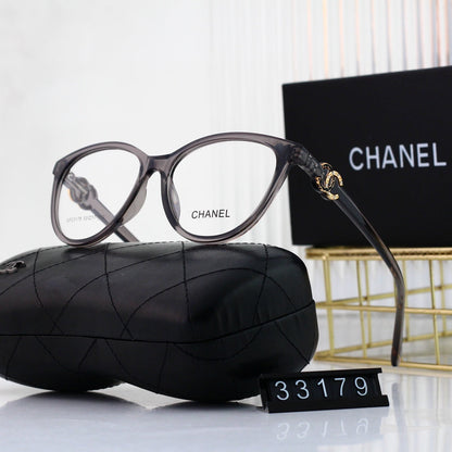 Lunettes en Métal Cat-Eye Ornées du Logo Diamant