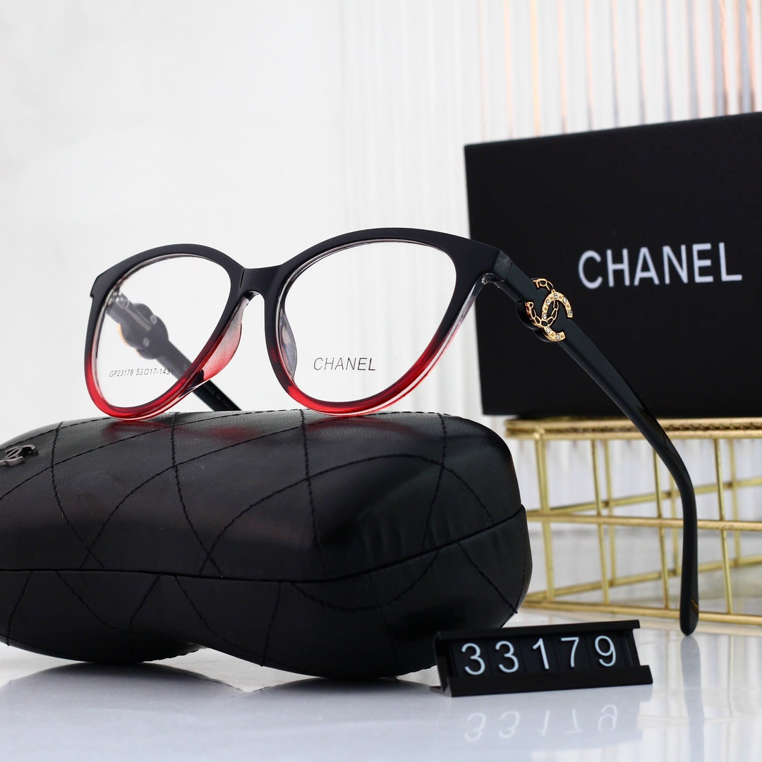 Lunettes en Métal Cat-Eye Ornées du Logo Diamant