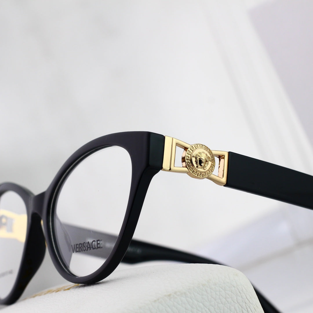 Lunettes rétro œil-de-chat à monture métallique