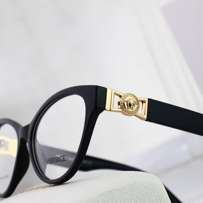 Lunettes rétro œil-de-chat à monture métallique