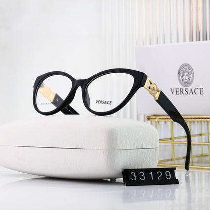 Lunettes rétro œil-de-chat à monture métallique