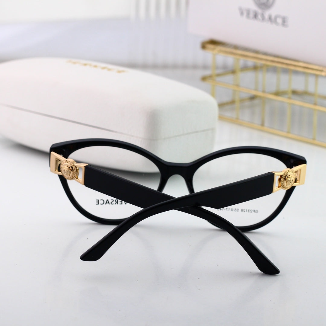Lunettes rétro œil-de-chat à monture métallique