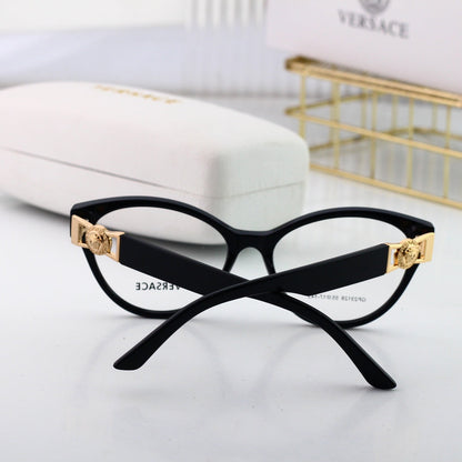 Lunettes rétro œil-de-chat à monture métallique