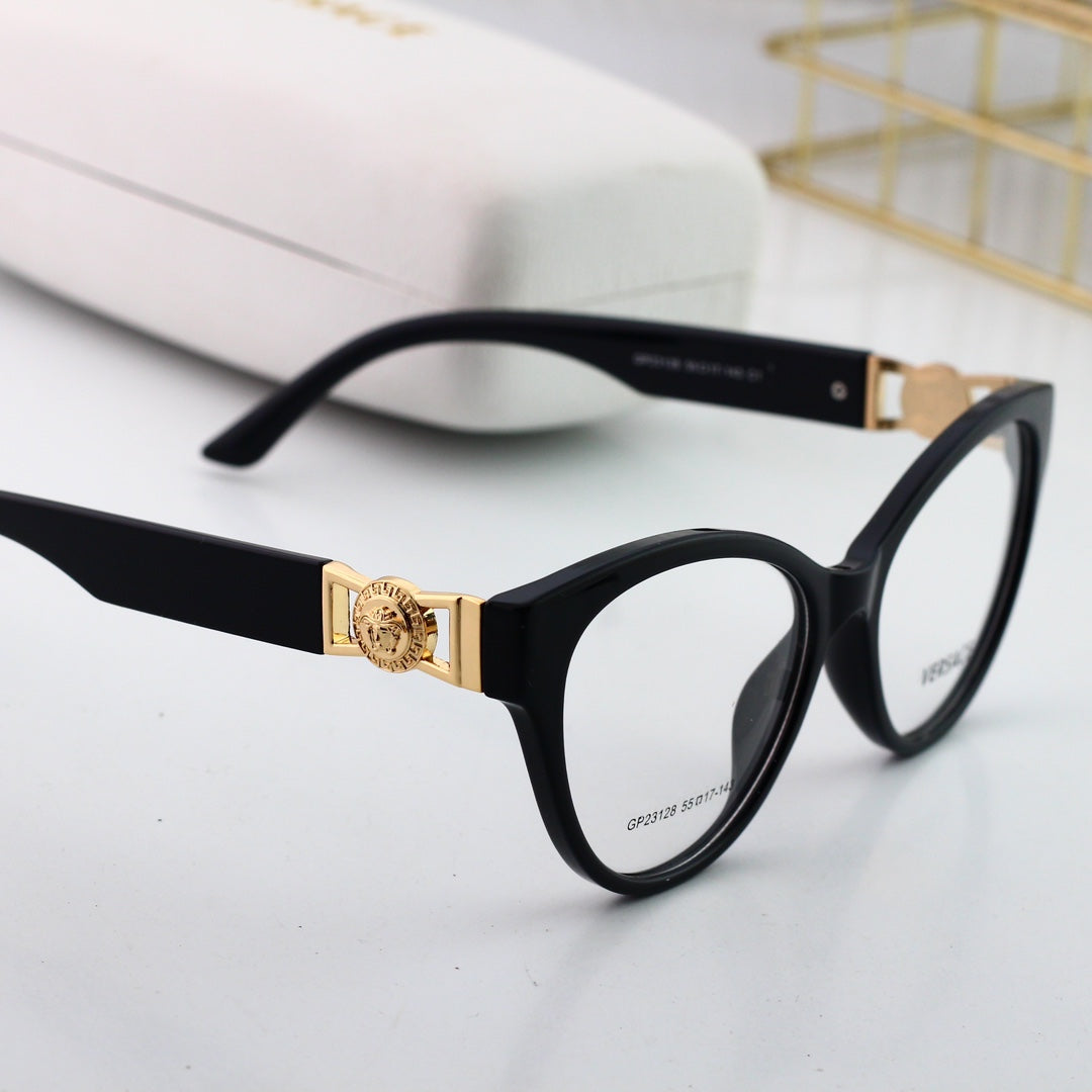 Lunettes rétro œil-de-chat à monture métallique