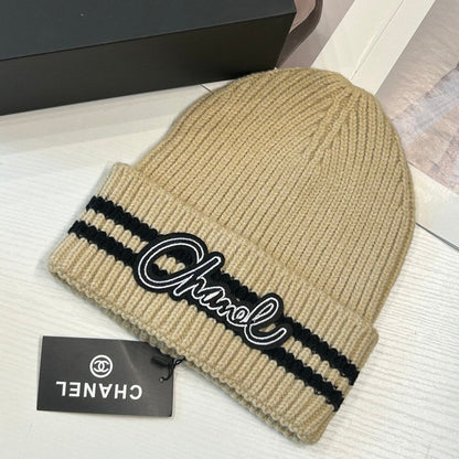 Bonnet en Laine Tendance 5 Couleurs avec Lettres