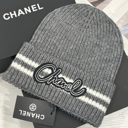 Bonnet en Laine Tendance 5 Couleurs avec Lettres