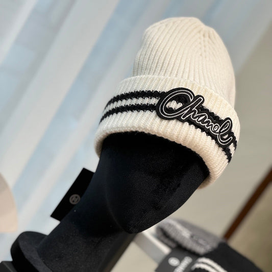 Gorro de lana con letras de moda de 5 colores