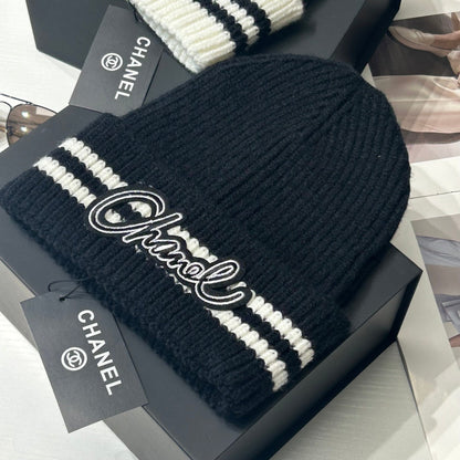 Bonnet en Laine Tendance 5 Couleurs avec Lettres