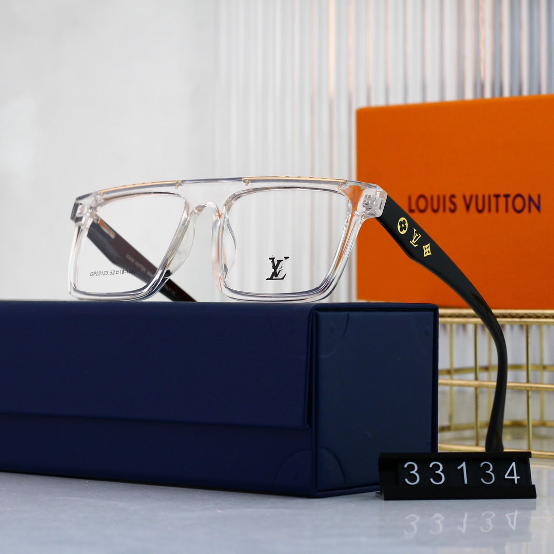 Nouvelles lunettes neutres à monture métallique tendance