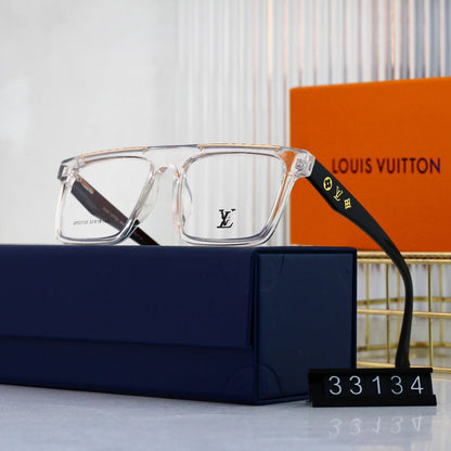 Nouvelles lunettes neutres à monture métallique tendance