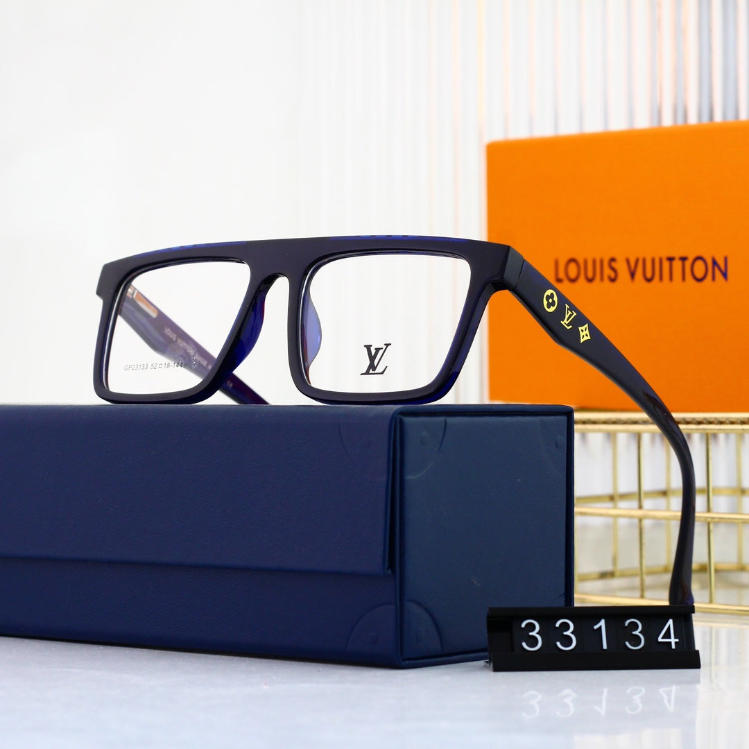 Nouvelles lunettes neutres à monture métallique tendance