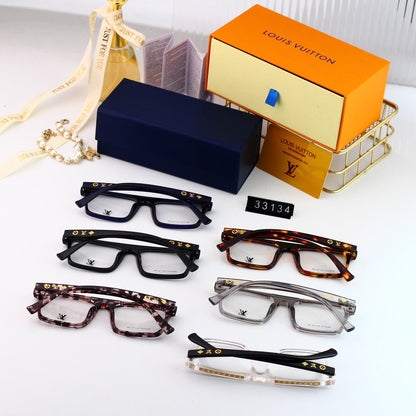Nouvelles lunettes neutres à monture métallique tendance
