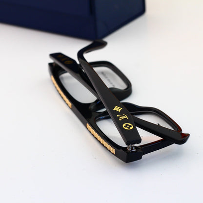 Nouvelles lunettes neutres à monture métallique tendance