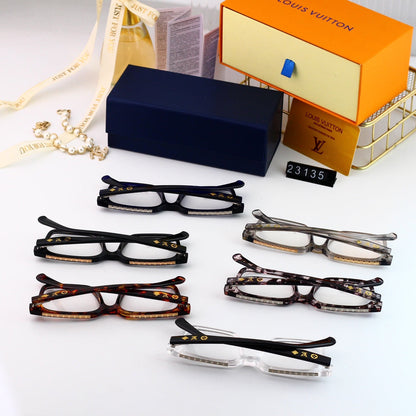 Nouvelles lunettes carrées à monture métallique