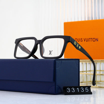 Nouvelles lunettes carrées à monture métallique