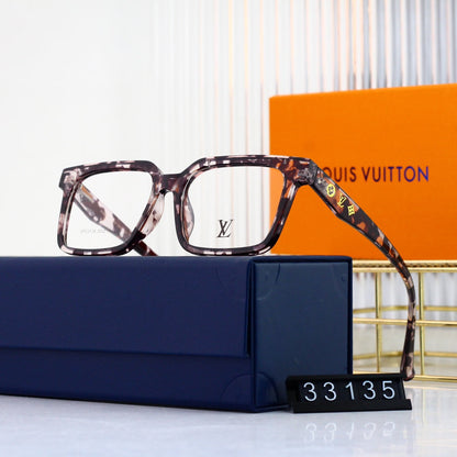 Nouvelles lunettes carrées à monture métallique
