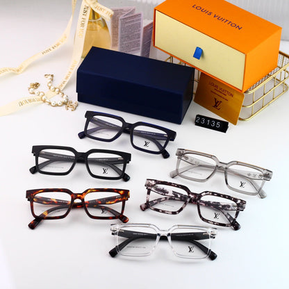 Nouvelles lunettes carrées à monture métallique