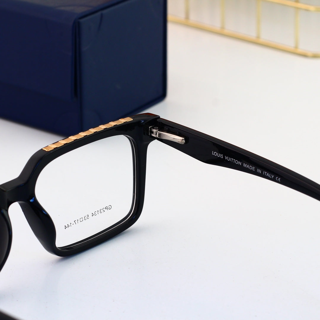 Nouvelles lunettes carrées à monture métallique