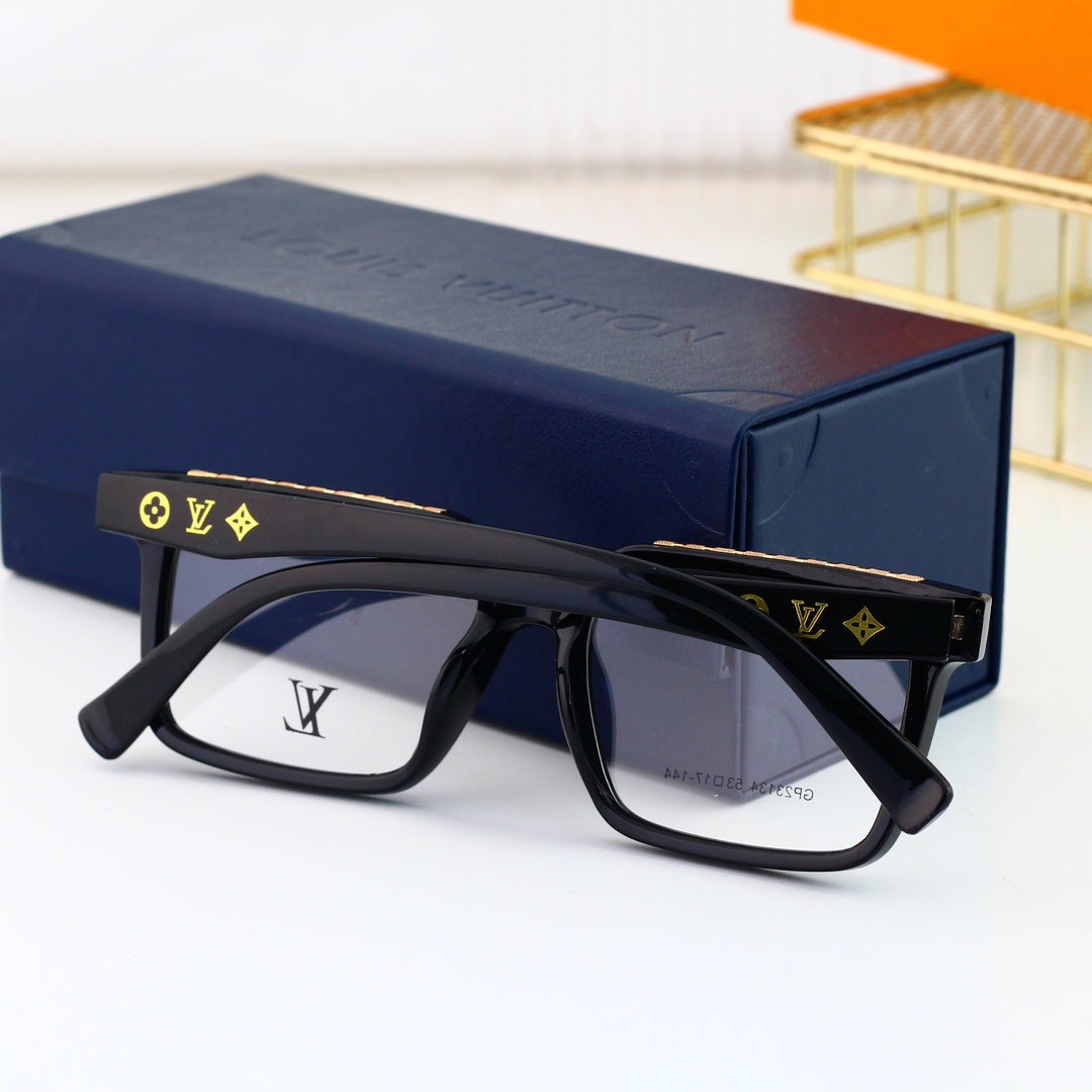 Nouvelles lunettes carrées à monture métallique