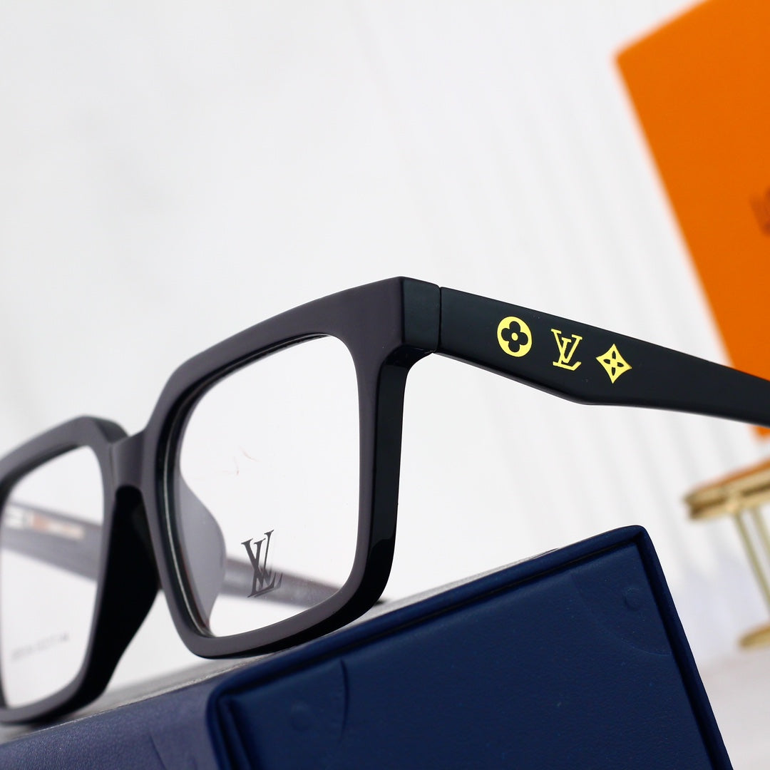 Nouvelles lunettes carrées à monture métallique