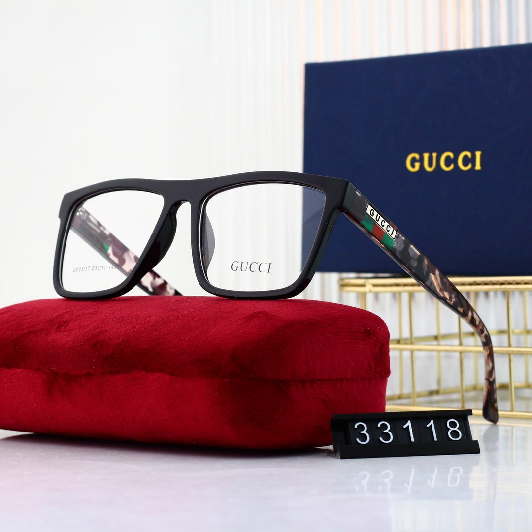 Lunettes unisexes à monture rayée tendance