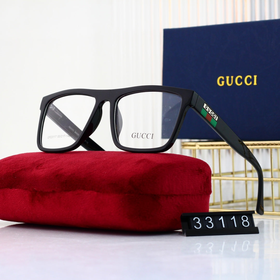 Lunettes unisexes à monture rayée tendance