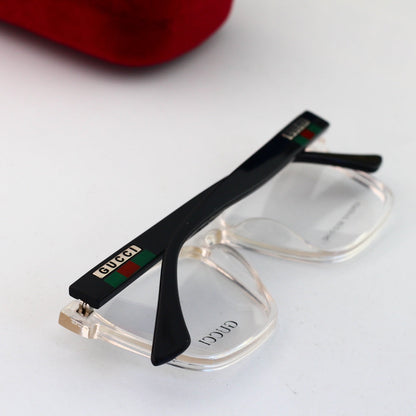 Lunettes unisexes à monture rayée tendance