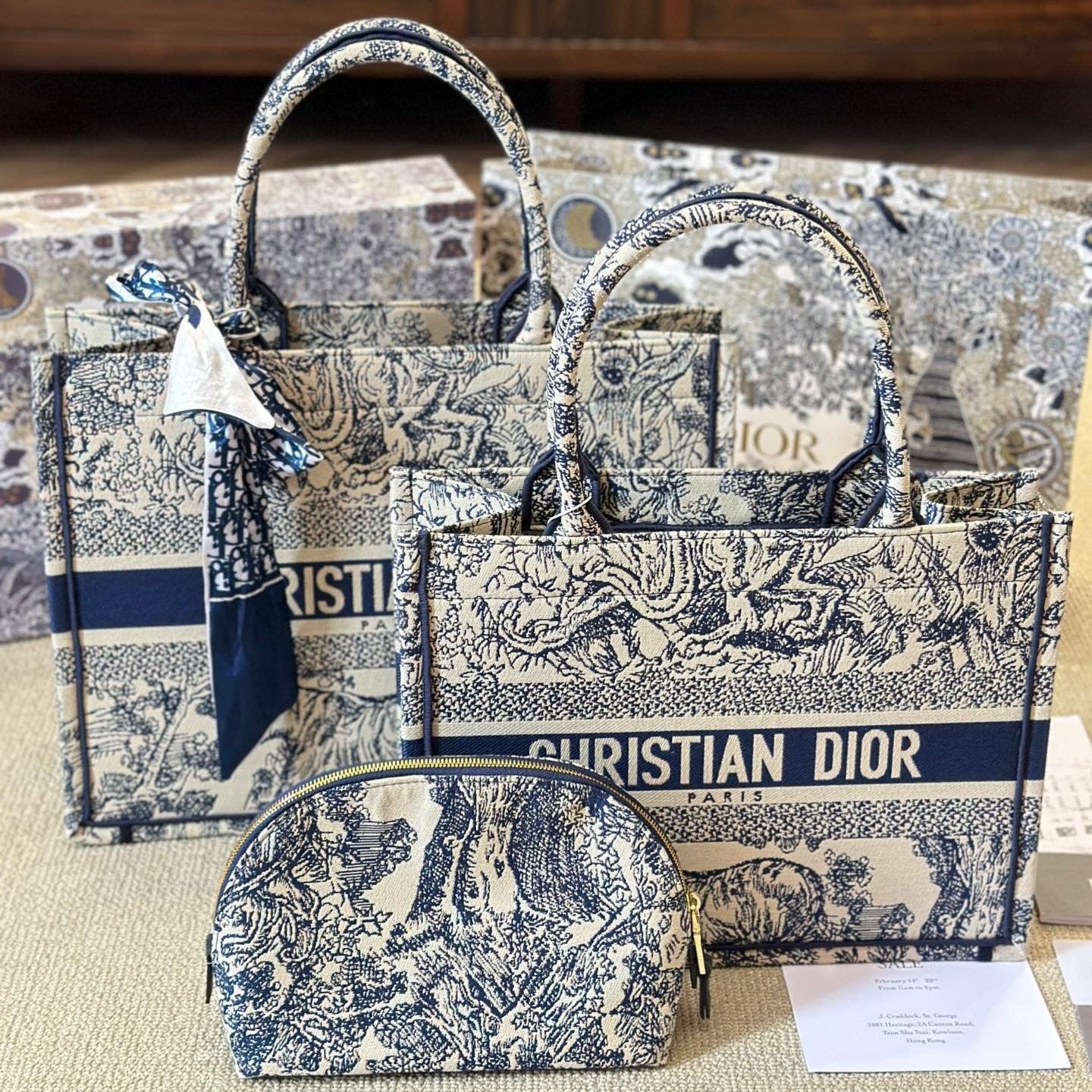 Sac fourre-tout brodé d'animaux