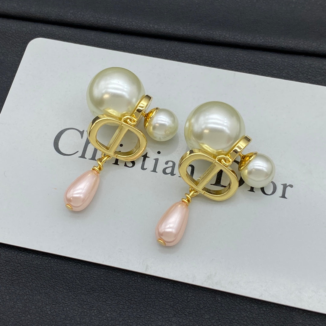 Boucles d'oreilles pendantes Perle Goutte d'eau