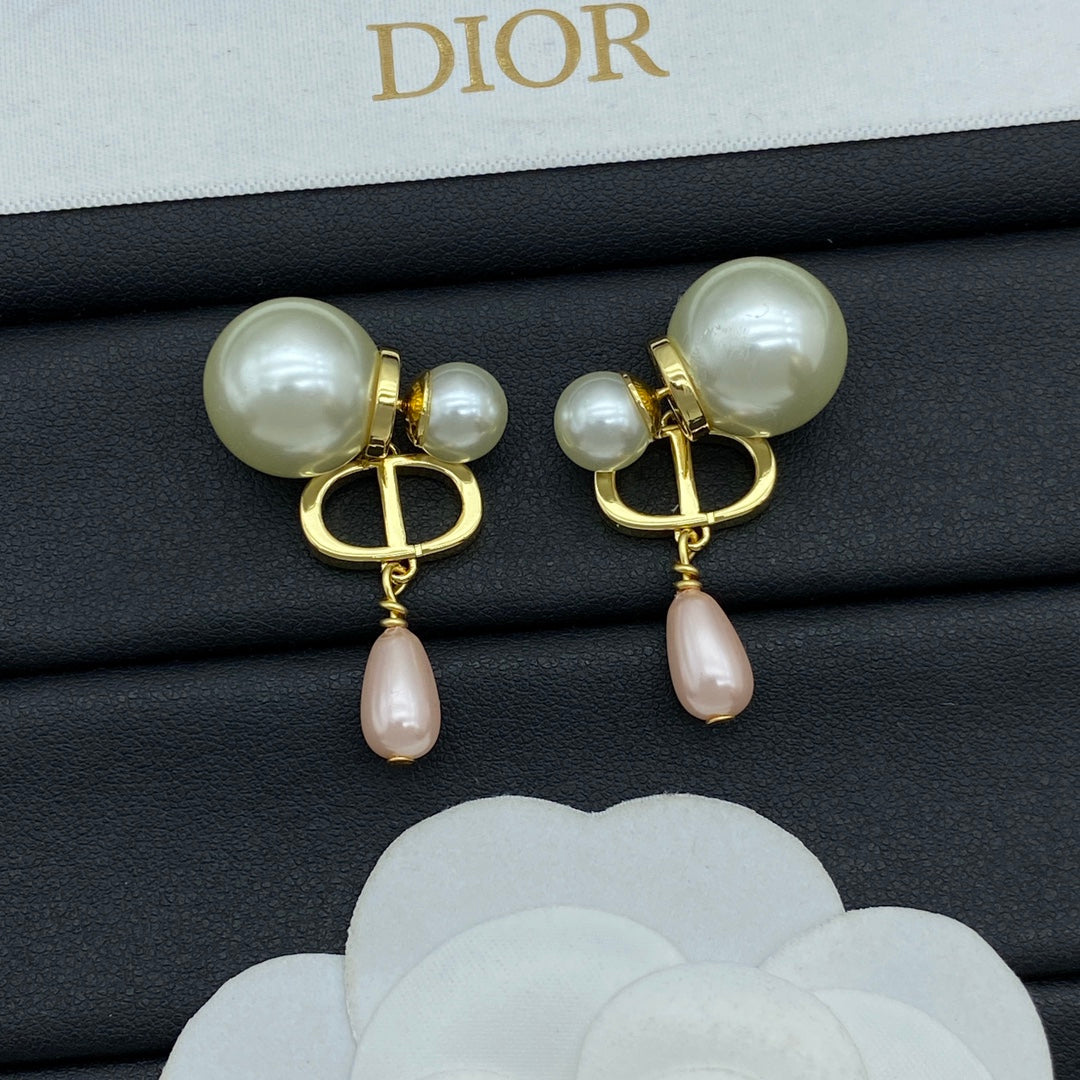 Boucles d'oreilles pendantes Perle Goutte d'eau