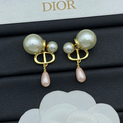 Boucles d'oreilles pendantes Perle Goutte d'eau