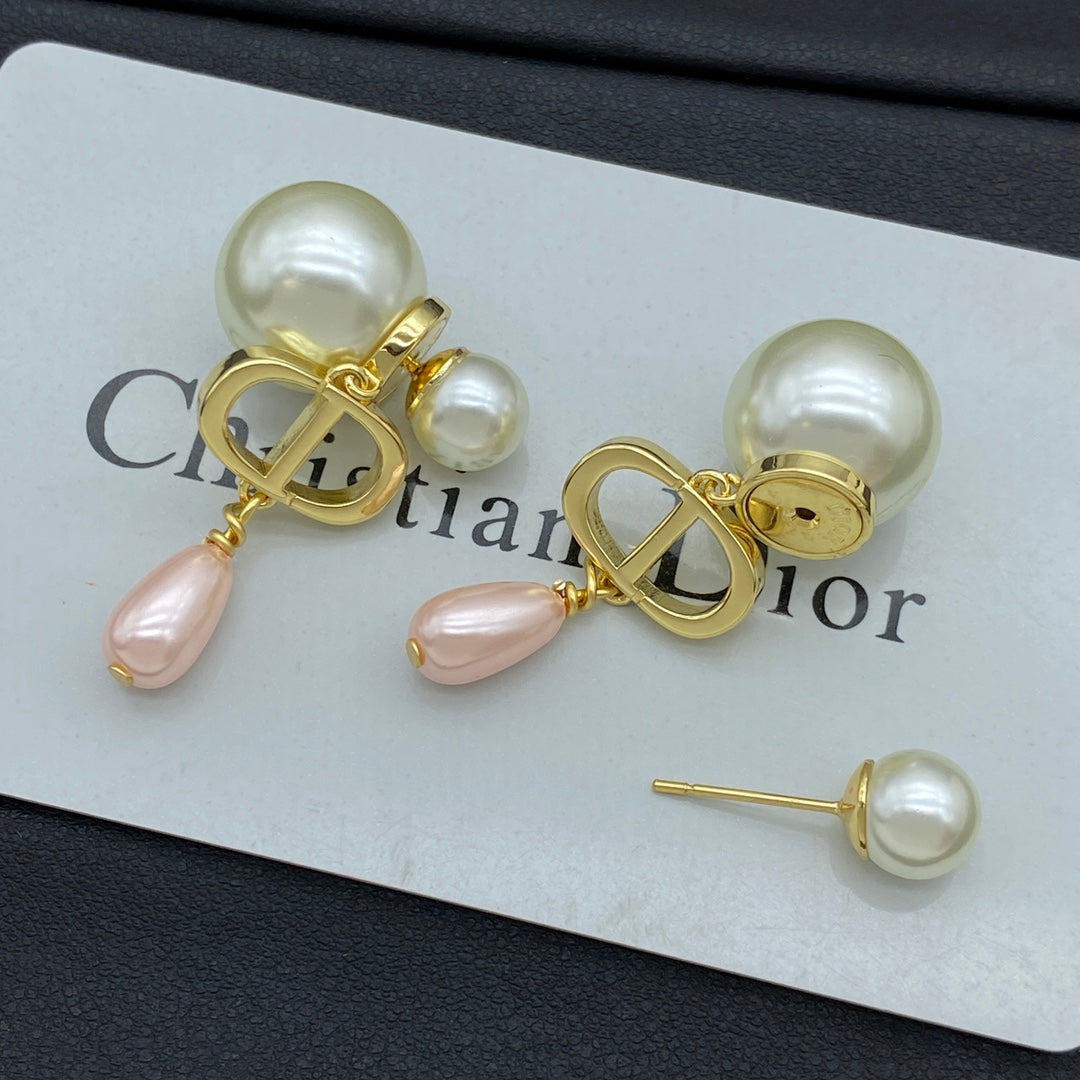 Boucles d'oreilles pendantes Perle Goutte d'eau