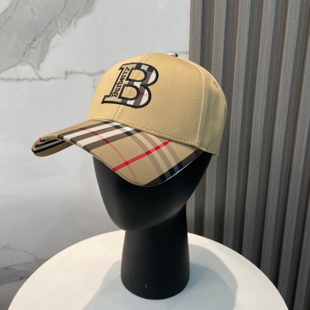 Casquette de baseball unisexe à carreaux brodés en 3D