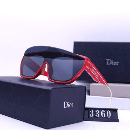Lunettes de soleil bouclier à la mode