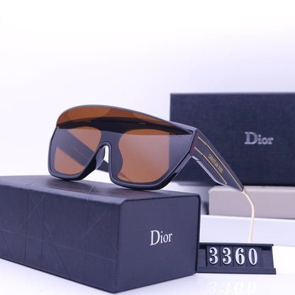 Lunettes de soleil bouclier à la mode