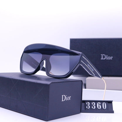 Lunettes de soleil bouclier à la mode