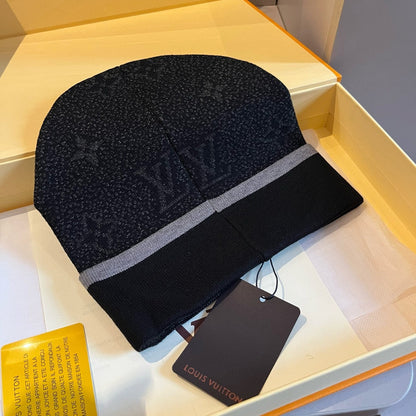Bonnet unisexe élégant en laine gaufrée