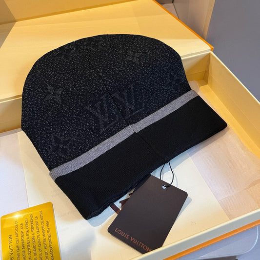 Gorro unisex moderno de lana en relieve