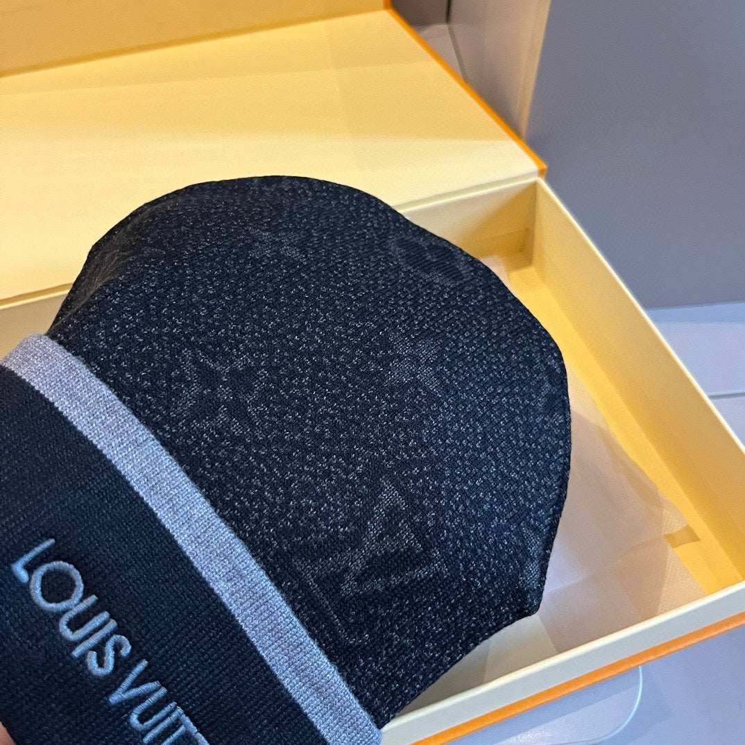 Bonnet unisexe élégant en laine gaufrée