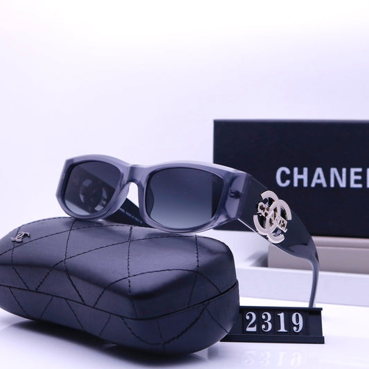 Gafas de sol vintage de metal con letras grabadas