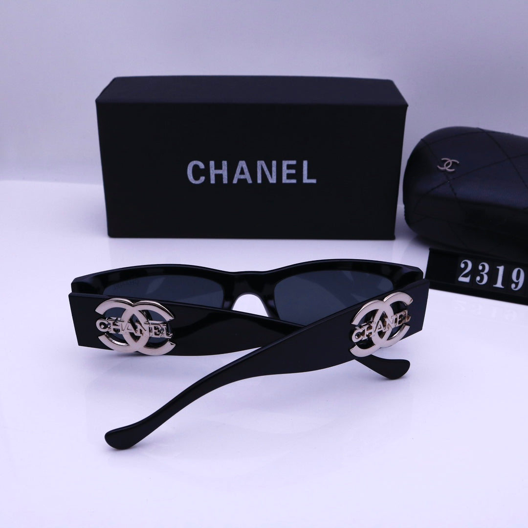 Lunettes de soleil gravées en métal vintage