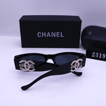 Lunettes de soleil gravées en métal vintage