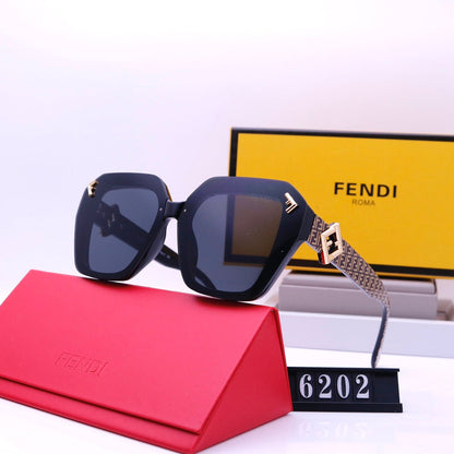 Lunettes de soleil gravées de la lettre F de style rétro